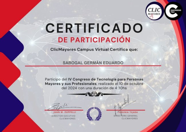 certificado clic personas mayores germán sabogal